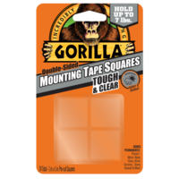 Gorilla Double Sided Mounting Tape Squares Holds 3Kgs