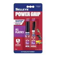 Selleys Power Grip All Plastics Super Glue Shock Resistant 3ml