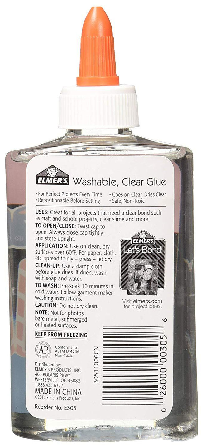Elmer's Washable Clear Glue Safe Non-Toxic 147ml