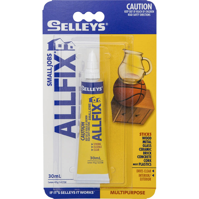 AllFix MultiGrip Solvent Based Adhesive Multiporpuse Dries Clear 30ml