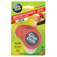 Glue Dots Repositionable Instant No Dry Time No Mess Drips Or Spills Easy Press and Roll 125 Dots