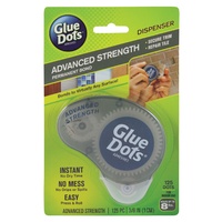 Glue Dots Dispenser Advanced Strenght Permanent Bond Instant Dry No Mess Easy to use 125 Dots