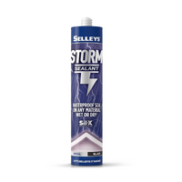 Selleys Storm Sealant [Black] Waterproof Any Material Wet or Dry Sil-X 290ml