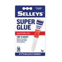 Selleys Super Gel Glue Adjustable 30sec 3g