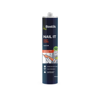 Bostik Nail It Fast Cure White: The Solvent-Free, Fast-Acting Acrylic Adhesive for Wood, Tiles, and More  No Odor, Easy Cleanup!