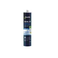 Bostik Seal it Kitchen & Bathroom Translucent: The Ultimate Neutral Cure Sealant for Wet AreasResists Mold & Mildew, UV Resistant, Low Odour