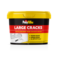 Polyfilla Large Cracks Filler Interior Exterior Water Clean Up x 2.1Kg