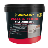 Dunlop Tile Adhesive Wall & Floor Indoor & Outdoor 2Kg