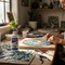 A person is creating a mosaic with Glues Australia's Long Open Time glue. The bright and creative workspace shows the precision and ease of using a long open time adhesive for detailed craft projects.