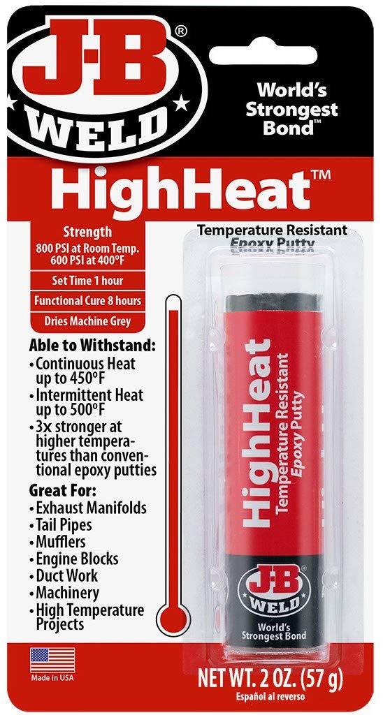 JB Weld HighHeat Temperature Resistant Epoxy Putty 57g