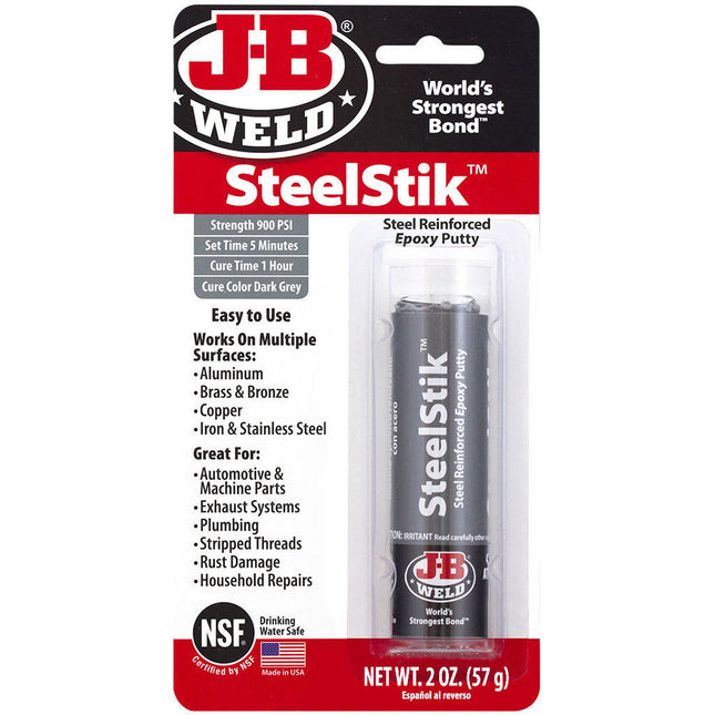 JB Weld SteelStik Steel Reinforced Epoxy Putty 57g