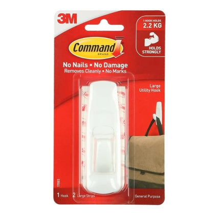 Command Large Hook White x 1 (17003)