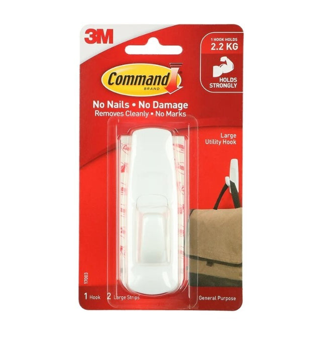 Command Large Hook White x 1 (17003)