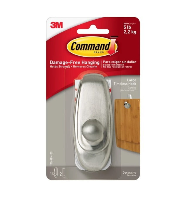 Command Large Timeless Hook Metal x 1 (17063-BN)