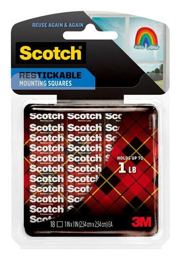 Scotch Restickable Tabs For Mounting Reusable removes cleanly 18 tabs