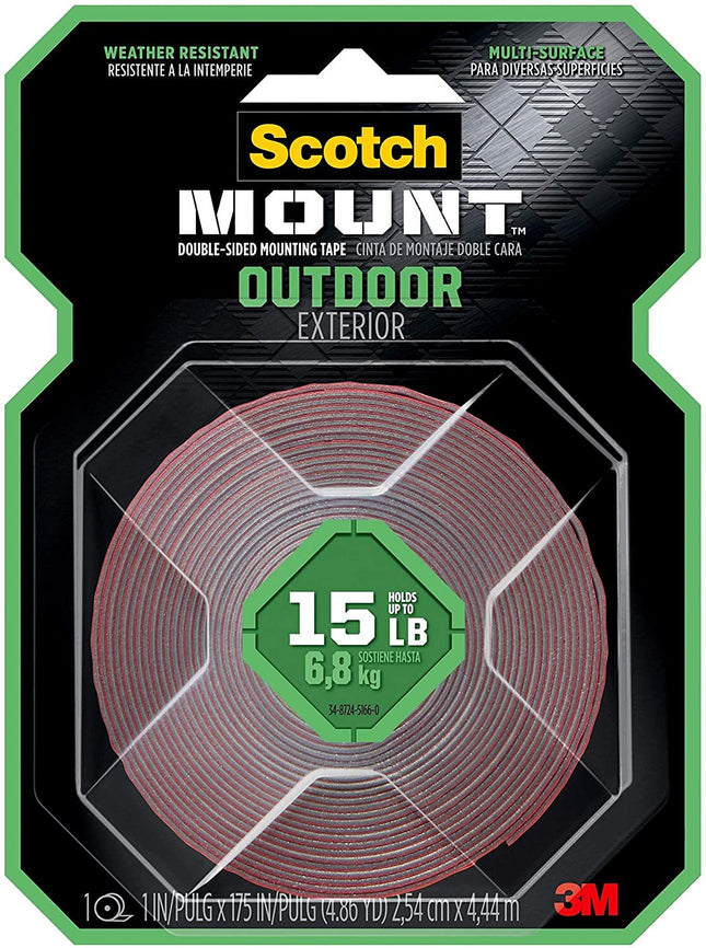 Scotch 3M Outdoor Mounting Tape x 4.4m Holds 15lb