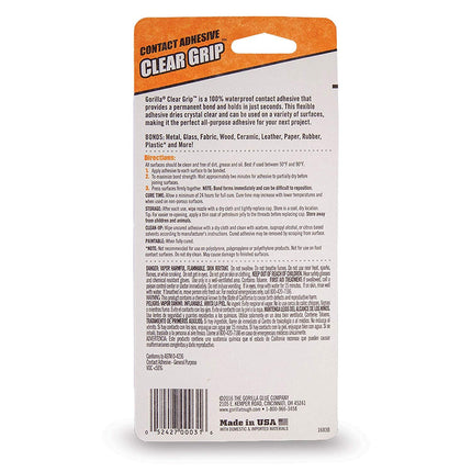 Gorilla Waterproof Fast Grab Clear Grip 88ml