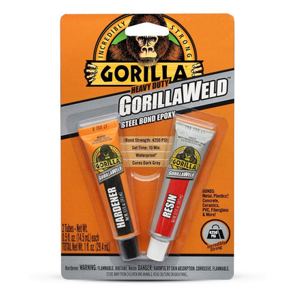 Gorilla Steel Bond GorillaWeld Bonds Metal Concrete PVC Fiberglas & More 29.5ml