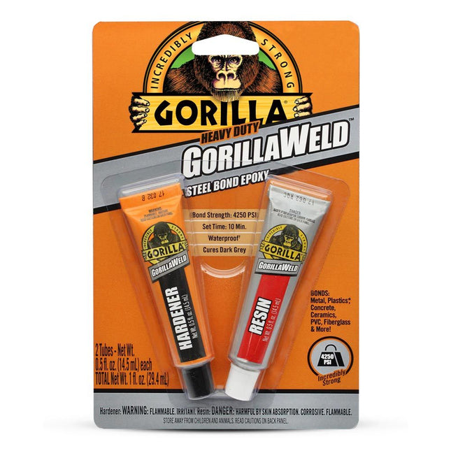 Gorilla Steel Bond GorillaWeld Bonds Metal Concrete PVC Fiberglas & More 29.5ml