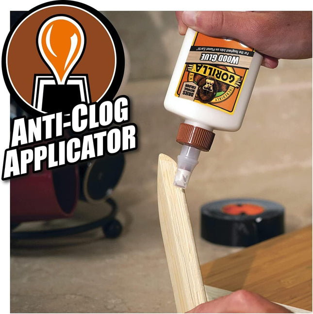 Gorilla Wood Glue Indoor and Outdoor Easy Applicator Bottle 118ml