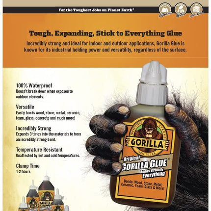 Original Gorilla Glue Minis Bonds Virtually Everything Water Proof x 4 tubes