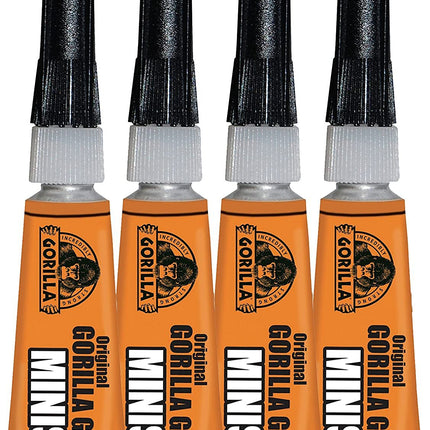 Original Gorilla Glue Minis Bonds Virtually Everything Water Proof x 4 tubes