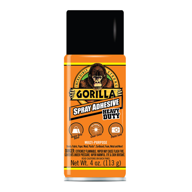 Gorilla Spray Adhesive Heavy Duty Dries Clear x 113g