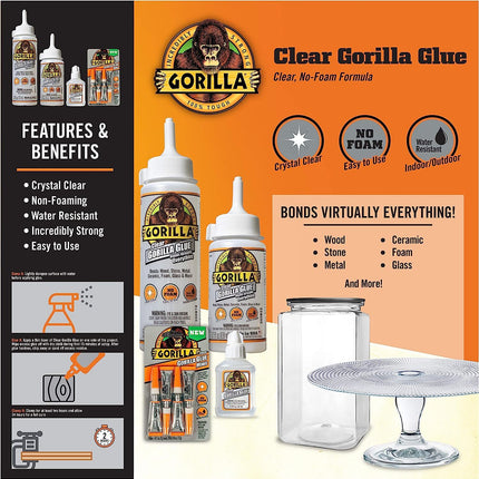 Gorilla Super Strong Dries Clear Glue 110ml