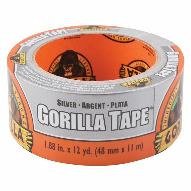 Gorilla Tape Incredibly Strong Extra Thick Weather Resistant 11m x 48mm [Silver]