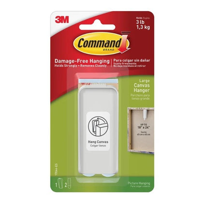 Command Large Canvas Hanger White x 1 (17044)