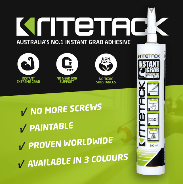 RiteTack Instant Grab Construction Adhesive 290ml [Black]