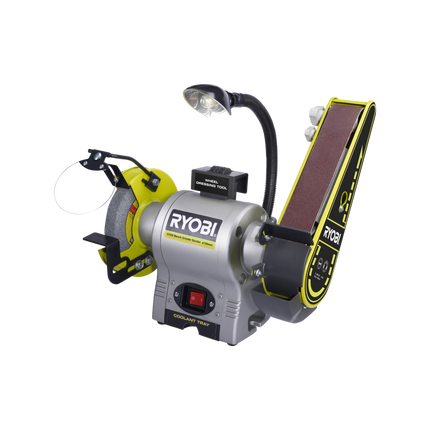 Packshot of Ryobi Grinder Sander 150mm 250W RBGL250G for Sharpening & Finishing
