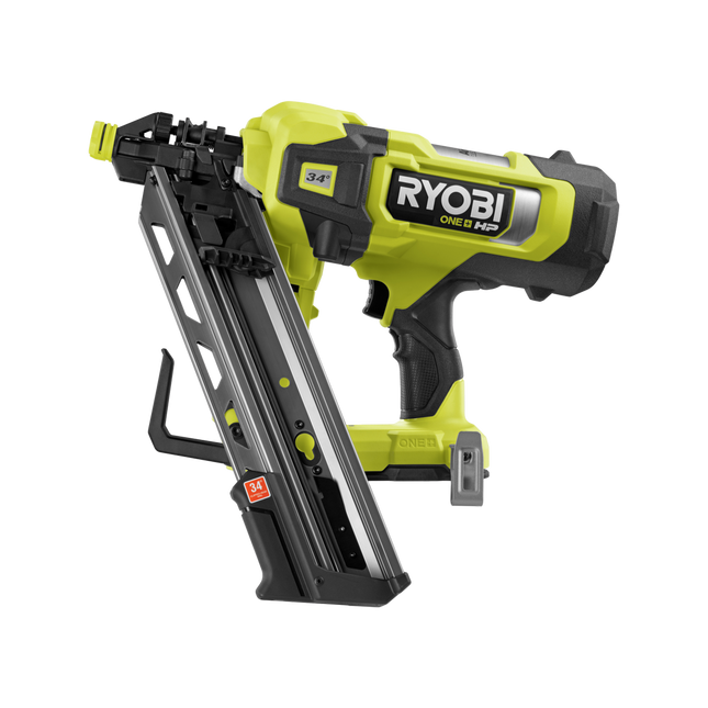 Packshot of Ryobi 18V ONE+ HP Brushless AirStrike Framing Nailer 30–34° for Cordless Framing