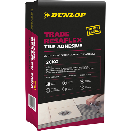 Dunlop Trade Resaflex Tile Adhesive 20kg