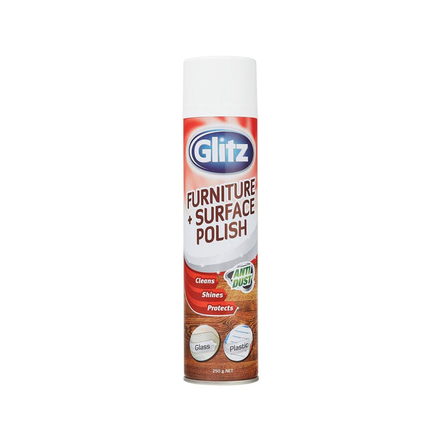 Packshot of Glitz Furniture and Surface Polish Protective Shine 250g