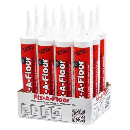 12 x Fix-A-Floor Bonding Adhesive For Loose And Hollow Tiles Case 300ml