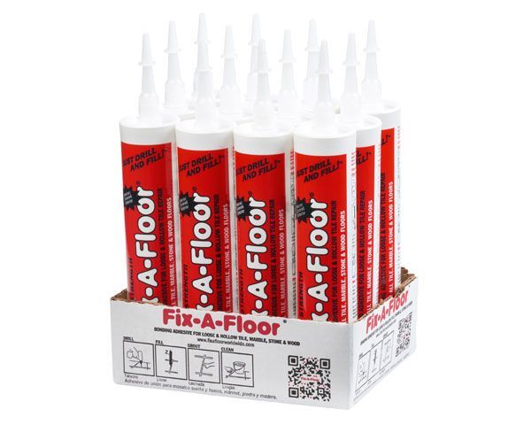 12 x Fix-A-Floor Bonding Adhesive For Loose And Hollow Tiles Case 300ml