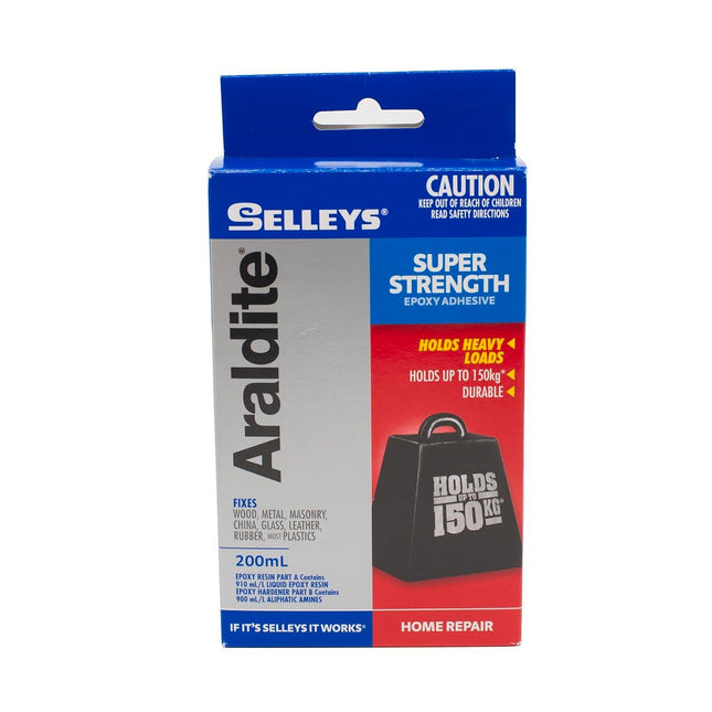 Selleys Araldite Super Strength Epoxy Adhesive Holds 150kg Big Pack x 200ml