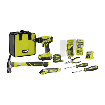 Packshot of Ryobi 18V ONE+ Home Essentials Kit