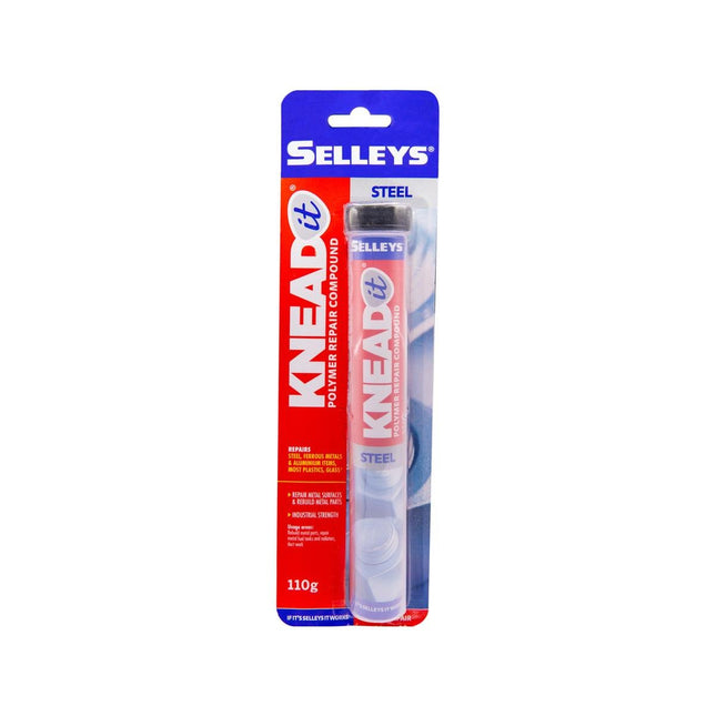 Selleys Knead It STEEL Expoxy Mouldable Putty 110g