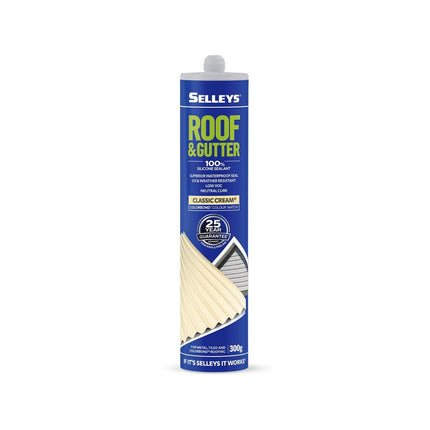 Selleys Roof & Gutter Silicone Sealant UV & Weather Resistant 310g