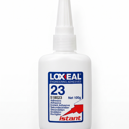 Packshot of Loxeal Istant 23 Super Glue Fluid Cyanoacrylate Adhesive 100g