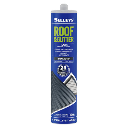 Selleys Roof & Gutter Silicone Sealant UV & Weather Resistant 310g