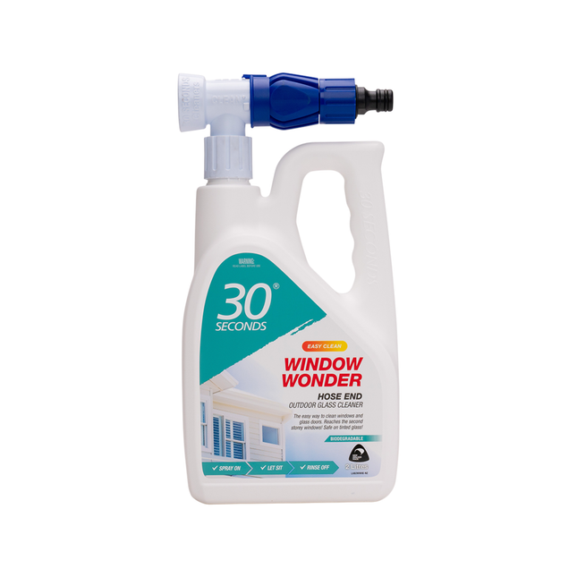 30 Seconds Window Wonder Outdoor Glass Cleaner 2L hose end bottle