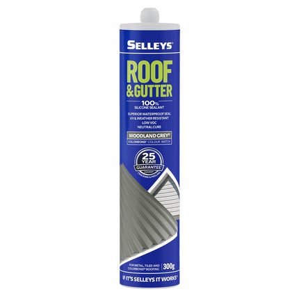 Selleys Roof & Gutter Silicone Sealant UV & Weather Resistant 310g