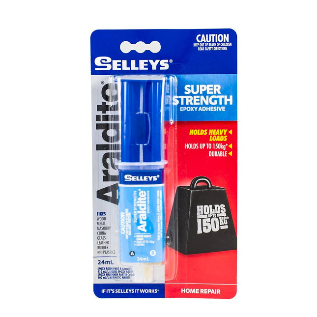 Araldite Super Strenght Expoxy Adhesive Holds Heavy Loads Up to 150Kg 24ml