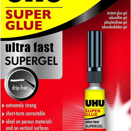 UHU Super Glue Ultra Fast Gel 3ml
