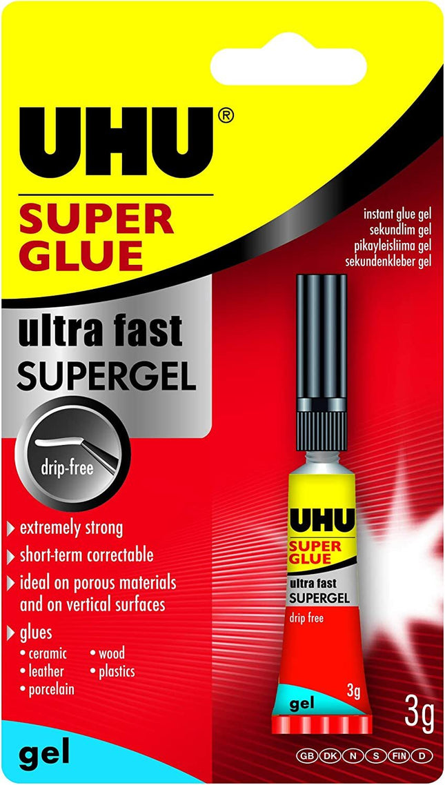 UHU Super Glue Ultra Fast Gel 3ml