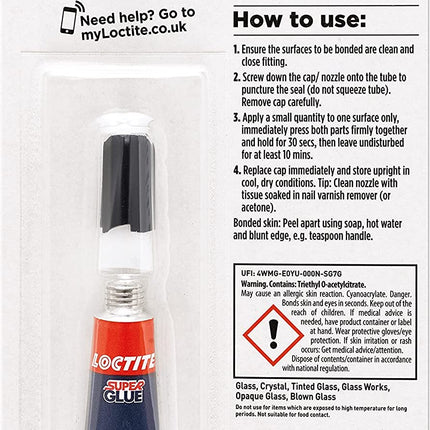 Loctite Super Glue Glass 3g
