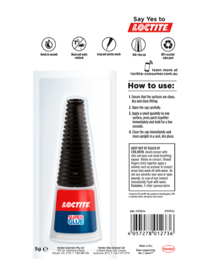 Loctite Super Glue Precision Multi-Purpose Safe with long Nozzle 5g